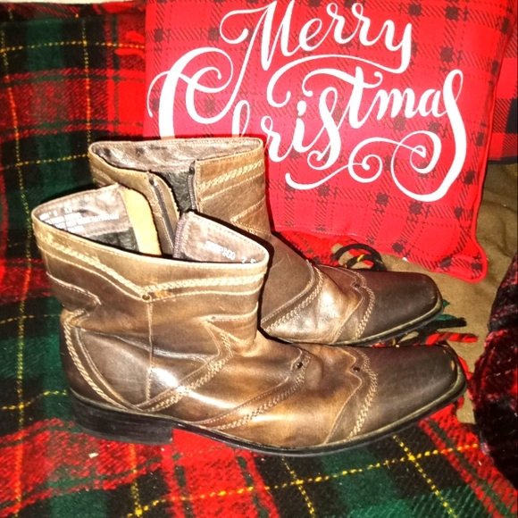 Steve Madden distressed leather ankle boots 7.5 Serpico